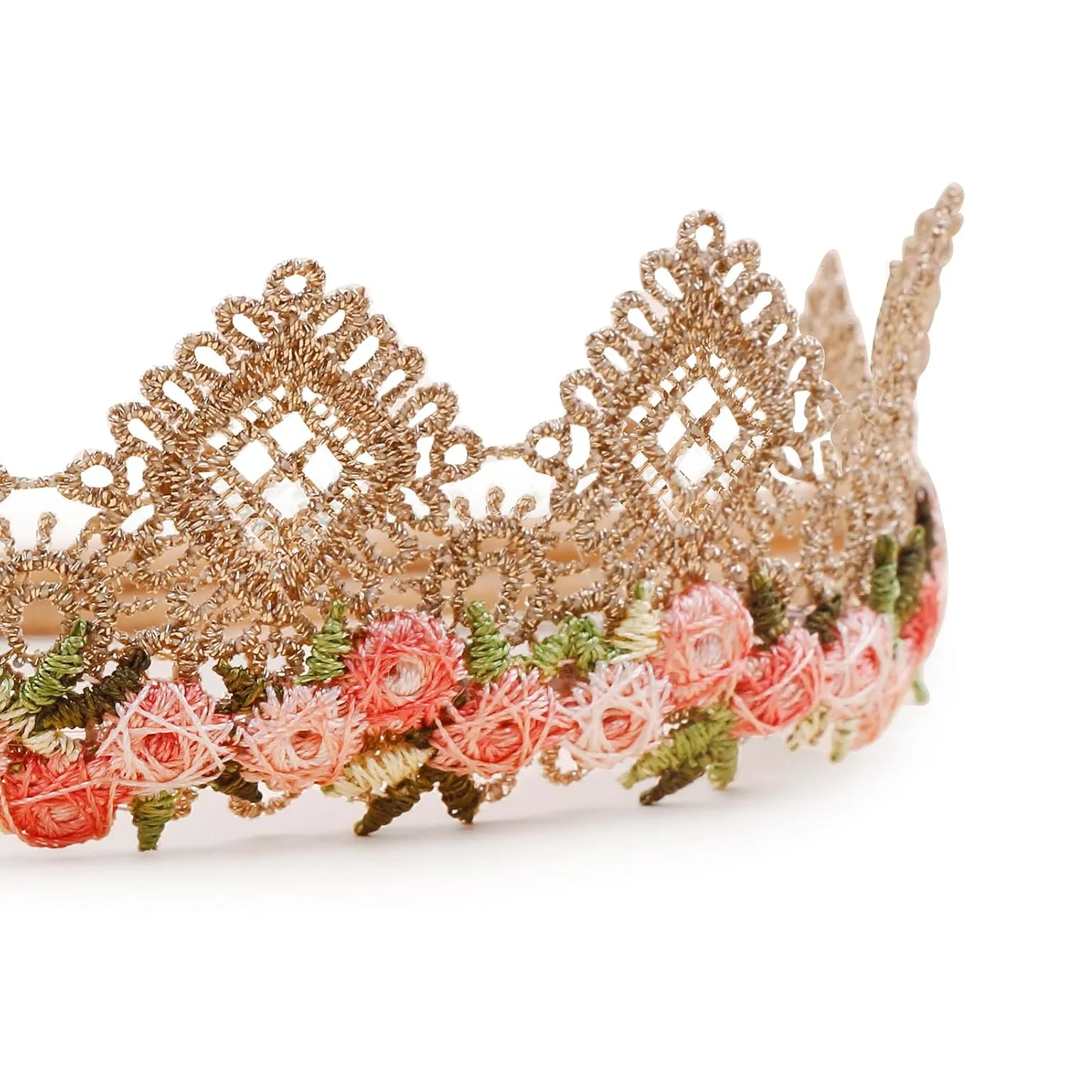 Baby Girl Floral Headband Nylon Flower Crown Elastic Hairband 3pcs Hair Accessories Gift for Girls (9572)