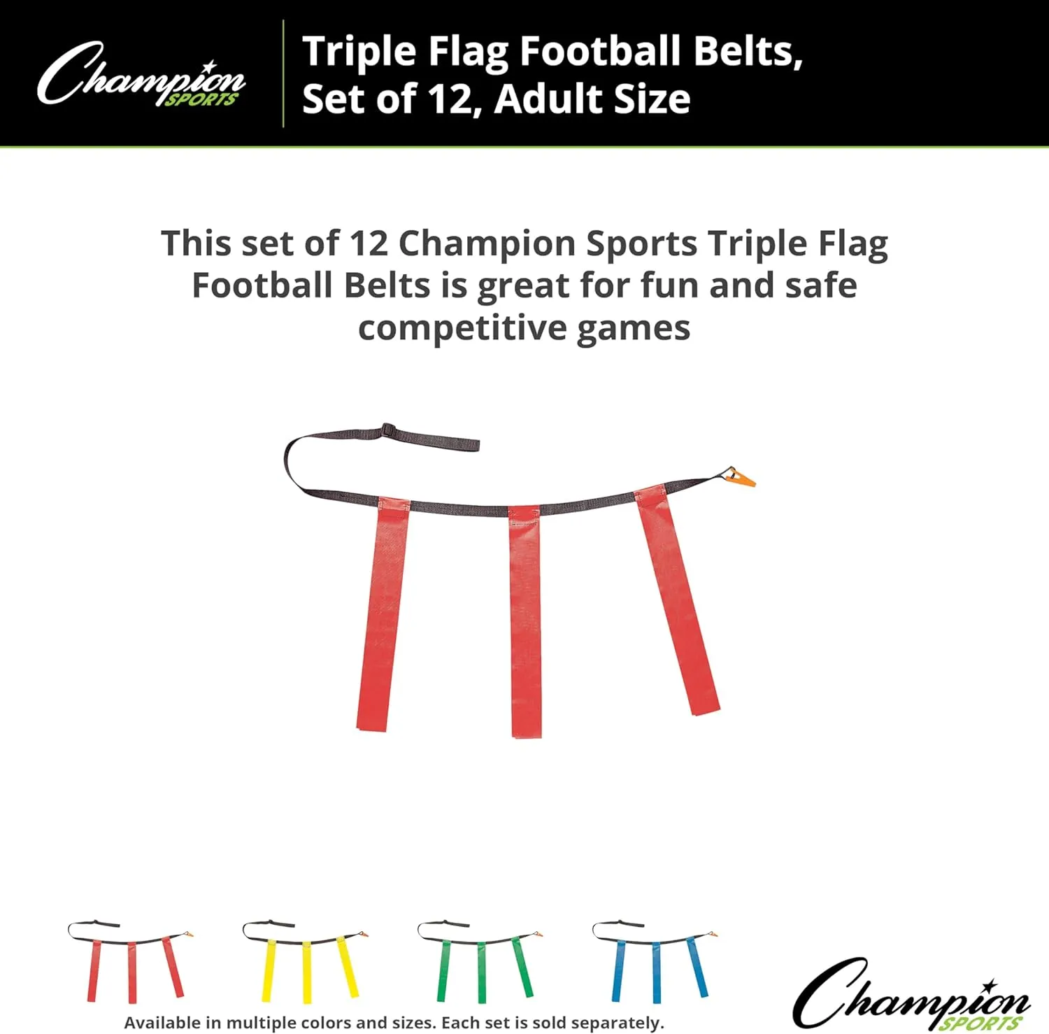 Champion Sports unisex-adult Flag Football Set