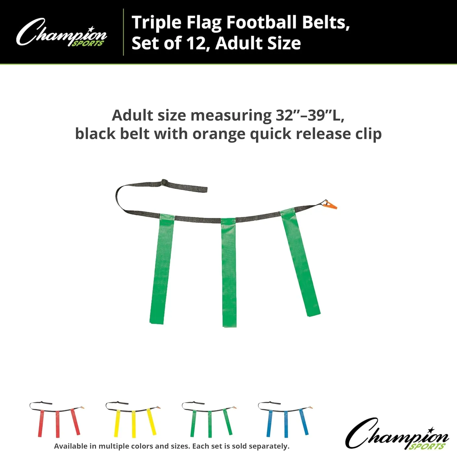 Champion Sports unisex-adult Flag Football Set