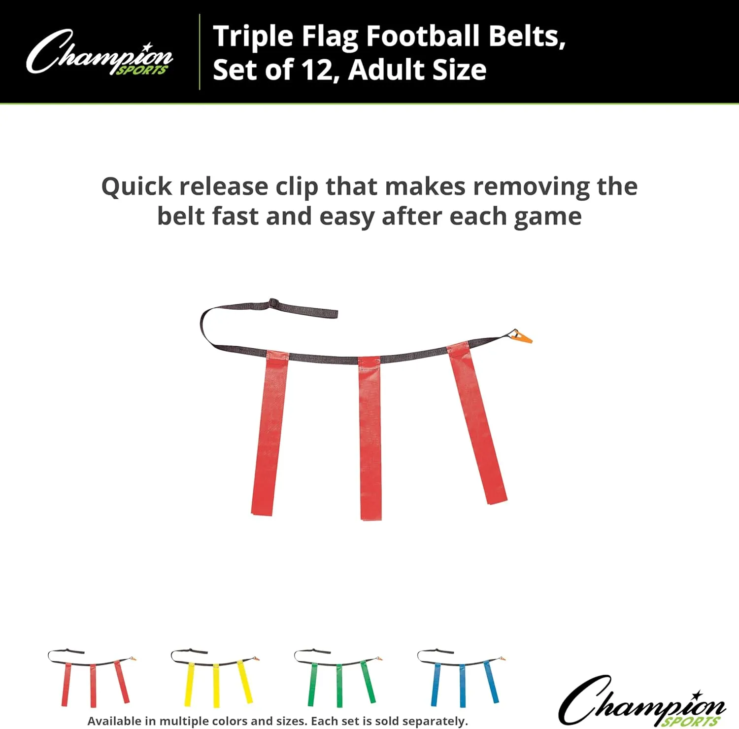 Champion Sports unisex-adult Flag Football Set