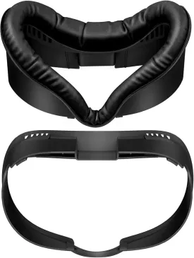 Facial Interface Face Cover Pad Compatible with Meta Quest 3, Soft PU Face Cushion Pad for Quest 3, Fully Integrated Anti-Light Leakage Design, Compatible with Official Charging Dock