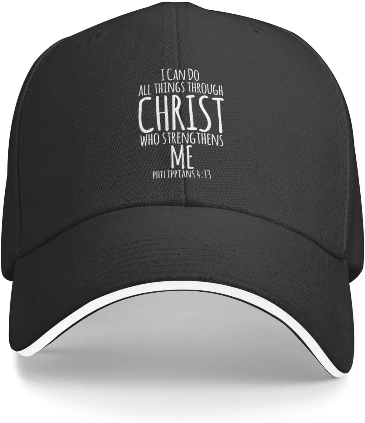 I Can Do All Things Through Christ, Christian God Baseball Caps Men Women Ball Hat Adjustable Trucker Hat Cowboy Hat