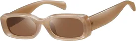 kimorn Retro Rectangle Sunglasses for Women Men Thick Frame Sun Glasses UV Protection Shades K1703