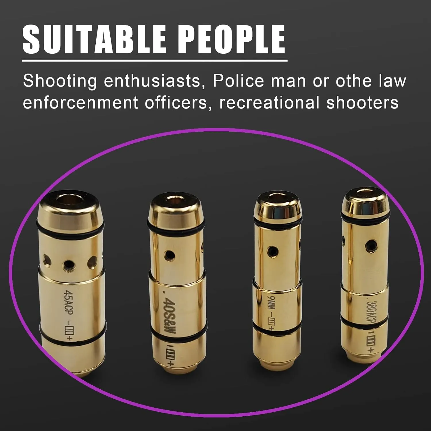 Laser Training Cartridge/Laser Target Suitable for Dry Fire Training, Laser Bullet with Spare Accessories