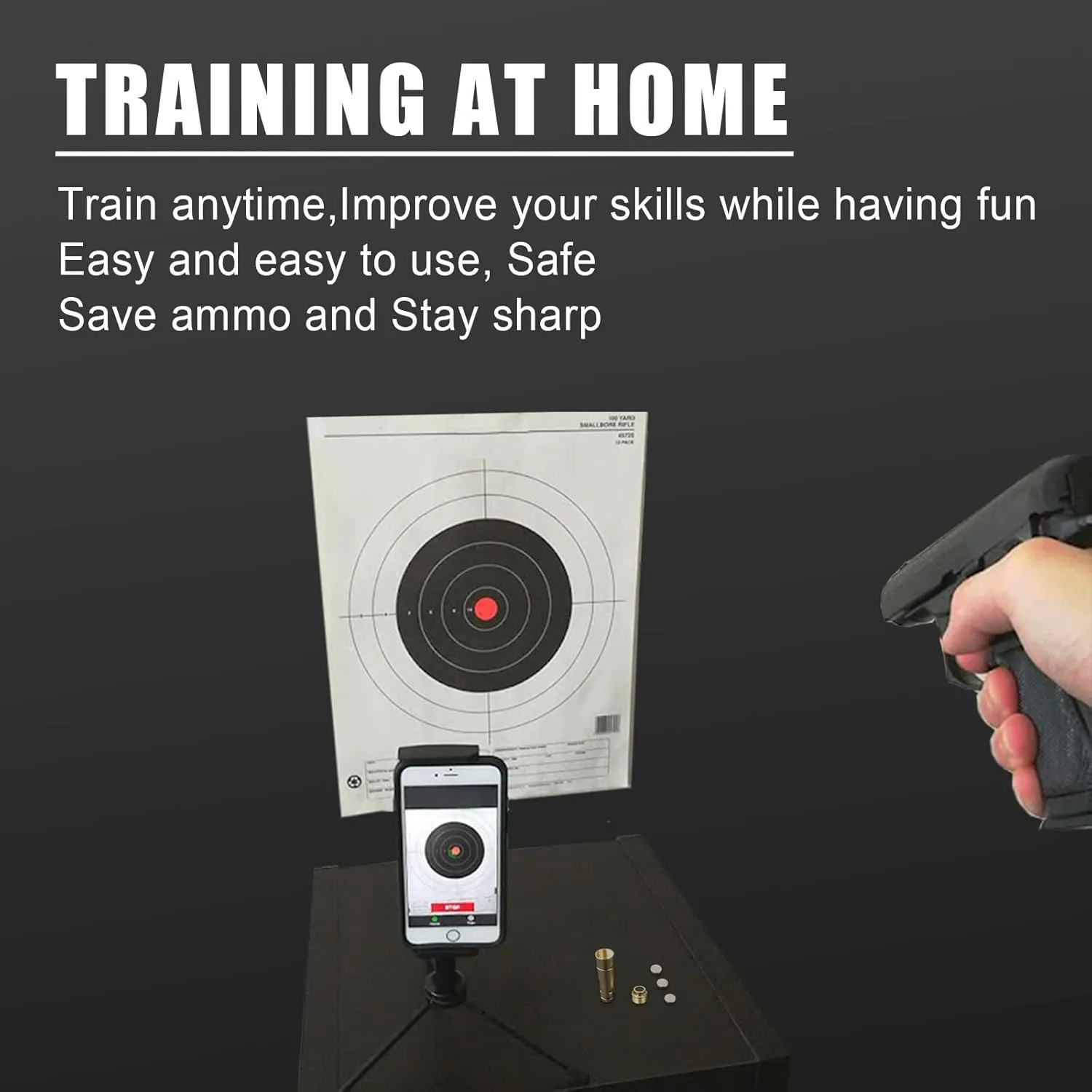 Laser Training Cartridge/Laser Target Suitable for Dry Fire Training, Laser Bullet with Spare Accessories