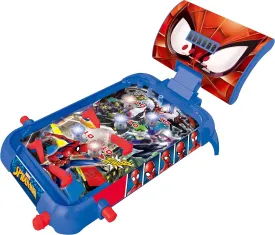 Lexibook Marvel Spider-Man, Table Electronic Pinball, Action and Reflex Game for Children and familiy, LCD Screen, Light and Sound Effects, Blue/red, JG610SP