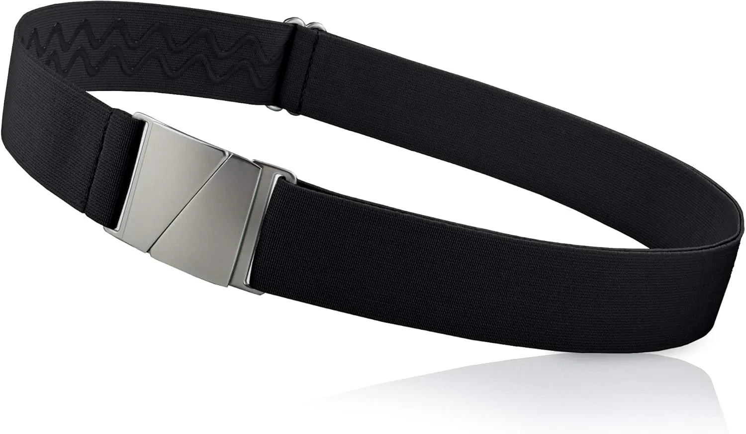 No Show Invisible Elastic Belts for Women & Men 1.5" adjustable Non Slip Fits waist upto 50 Inch. Designed in USA.