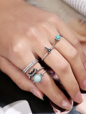 Skinny Ring Set 5pcs