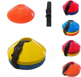 Sports Training Cones (Set of 40) - APEX PRO Sports - Training Cones Agility Soccer Cones with Carry Strap for Training, Soccer, Football, Basketball,Kids and Other Sports and Games