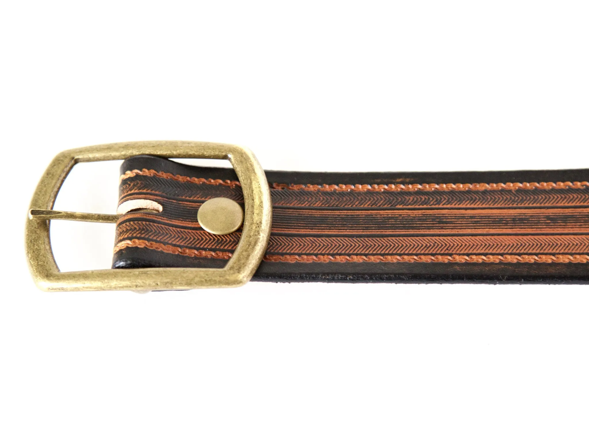 Tread Herring Wide Leather Belt