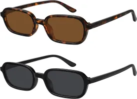 WOWSUN Retro Oval Sunglasses Womens Trendy Sun Glasses Sunnies UV400 Protection