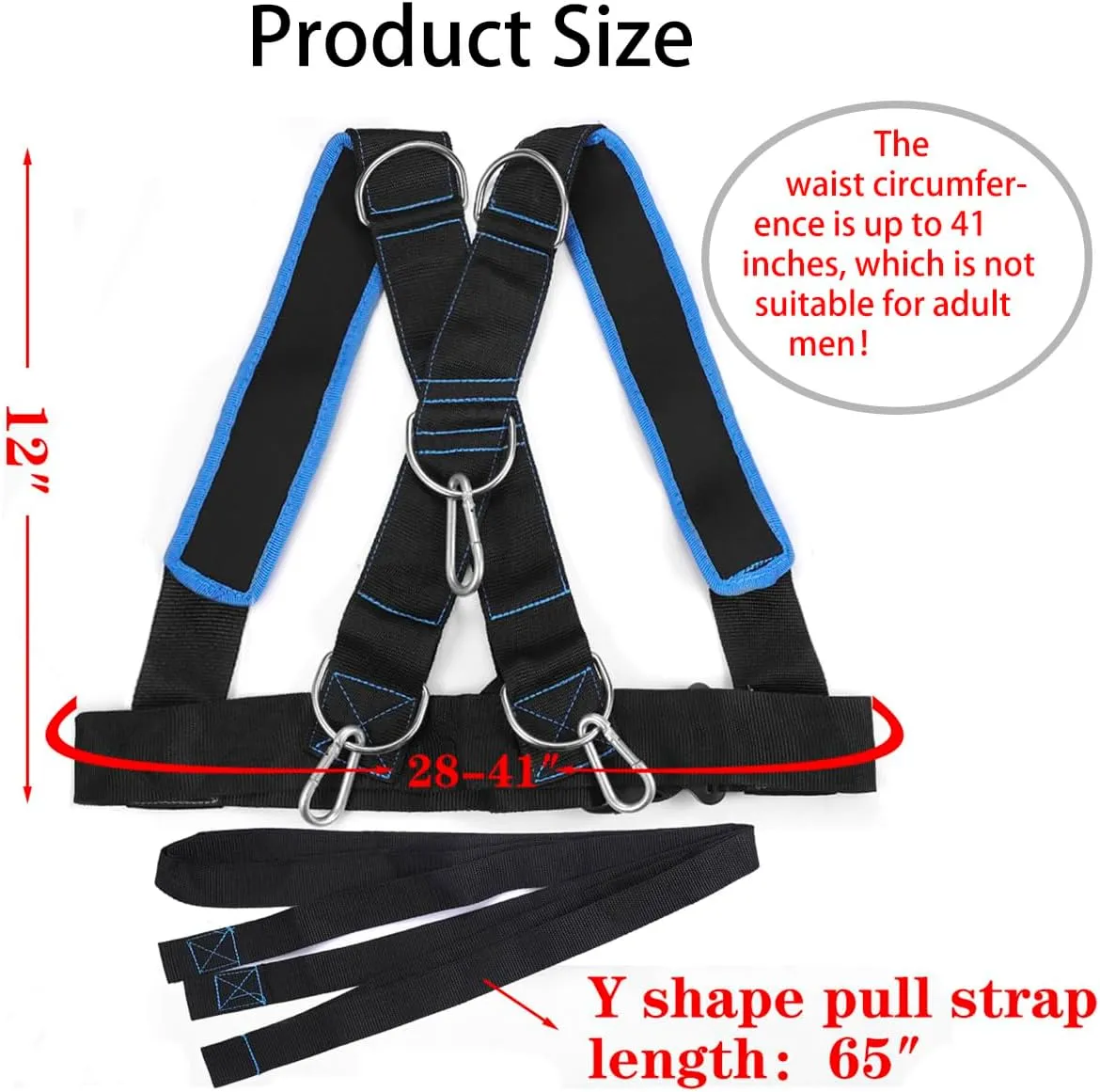 Youth Sled Vest Harness,Tire Pulling Harness Workout Training Sled Vests Sports Training Harness for Small Women and Children